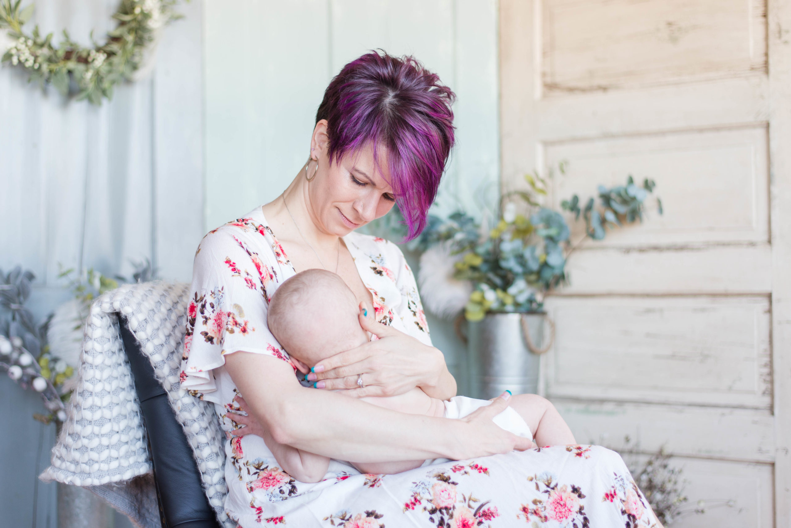 Breastfeeding portrait Wisconsin photographer